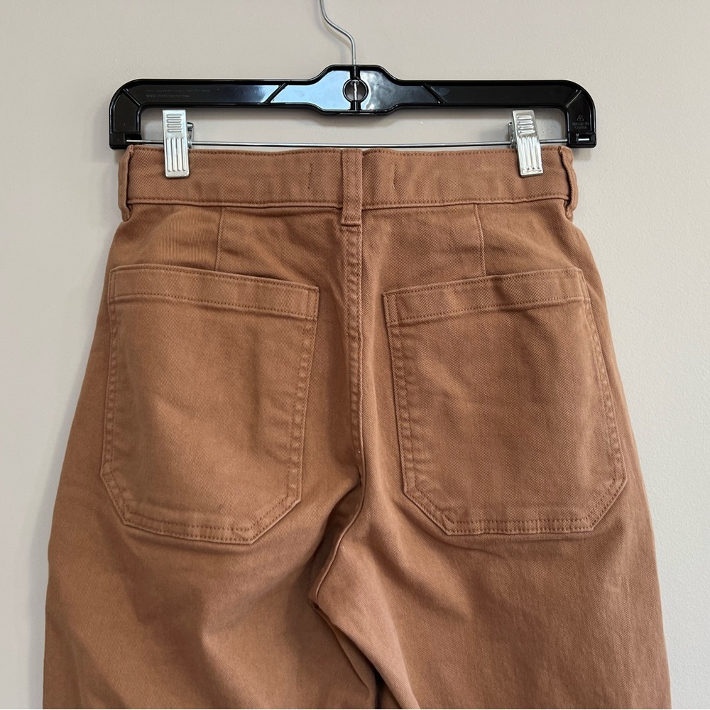Everlane Organic Cotton Barrel Utility Pant in Golden Brown, size 0 - Picture 5 of 10